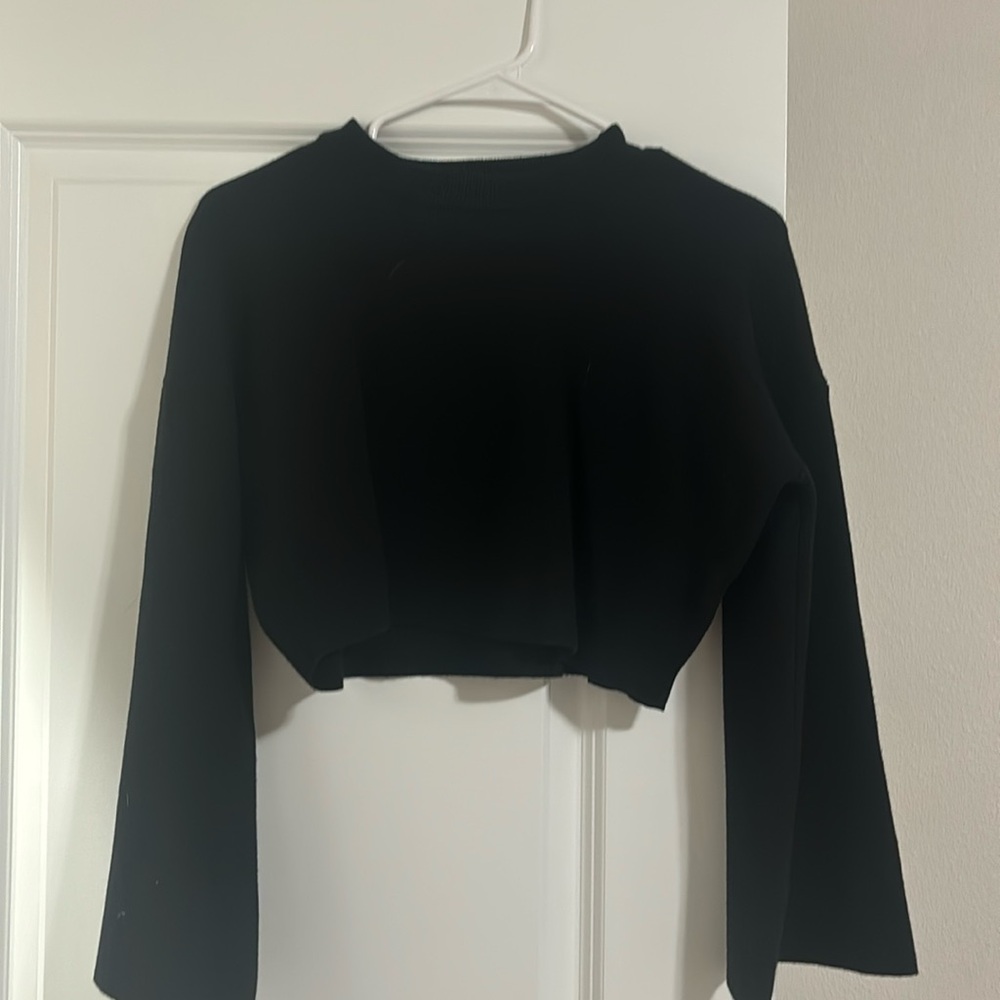 Princess Polly cropped black sweater